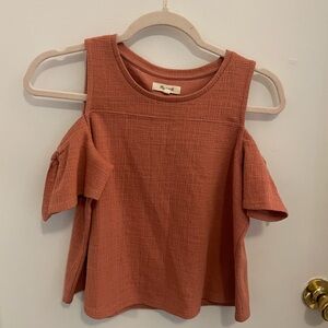 Madewell XXS cut out shoulder top